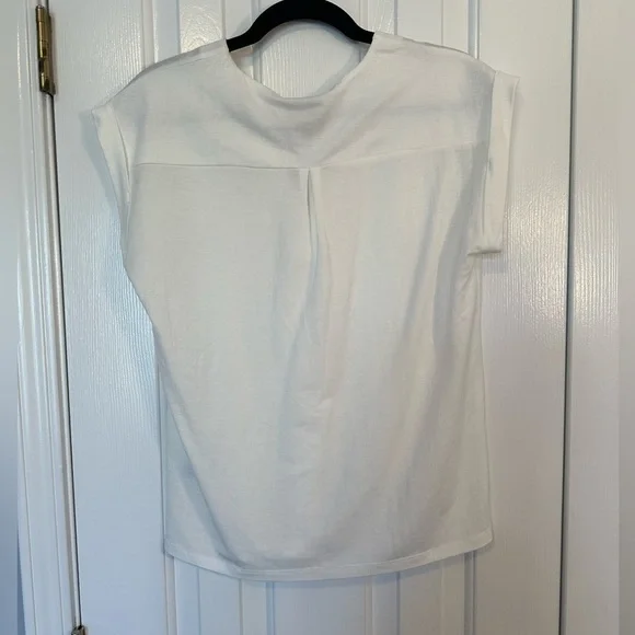 NWT BOBEAU V Neck white top blouse dolman cap sleeves women's size XS NEW - Picture 5 of 7